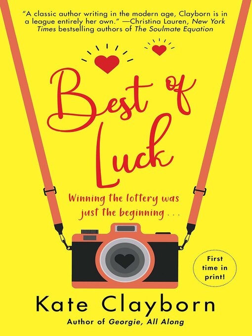 Title details for Best of Luck by Kate Clayborn - Wait list